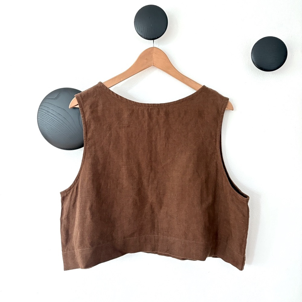 Shelter Linen Cropped top